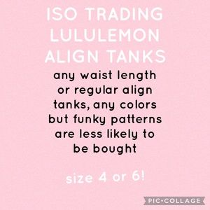 looking for align tanks!